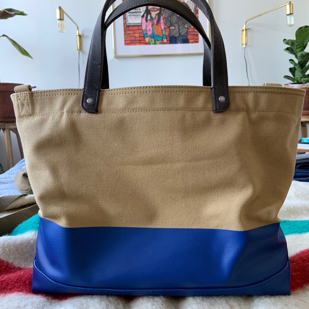 Jack Spade dipped canvas “Coal Bag” tote